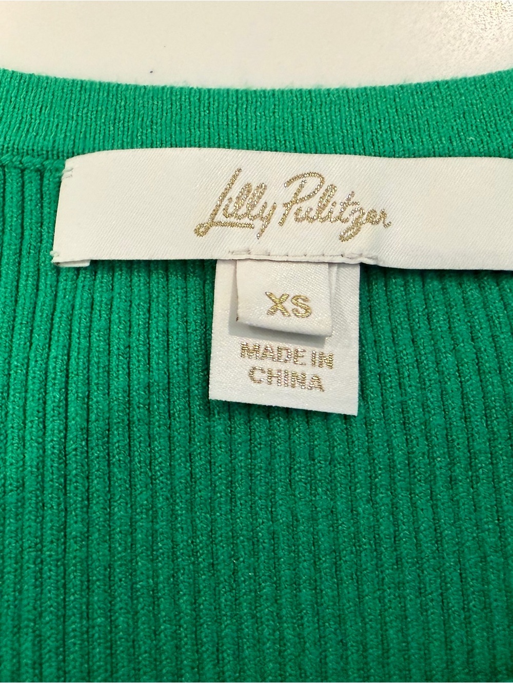 Lilly Pulitzer Esli Sweater Tank in Brazilian Green EUC - Picture 8 of 8